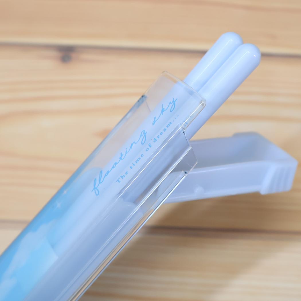 抗菌 はし＆はしケース おはしセット floating sky カミオジャパン 新学期準備 お箸 かわいい 日本製 メール便可