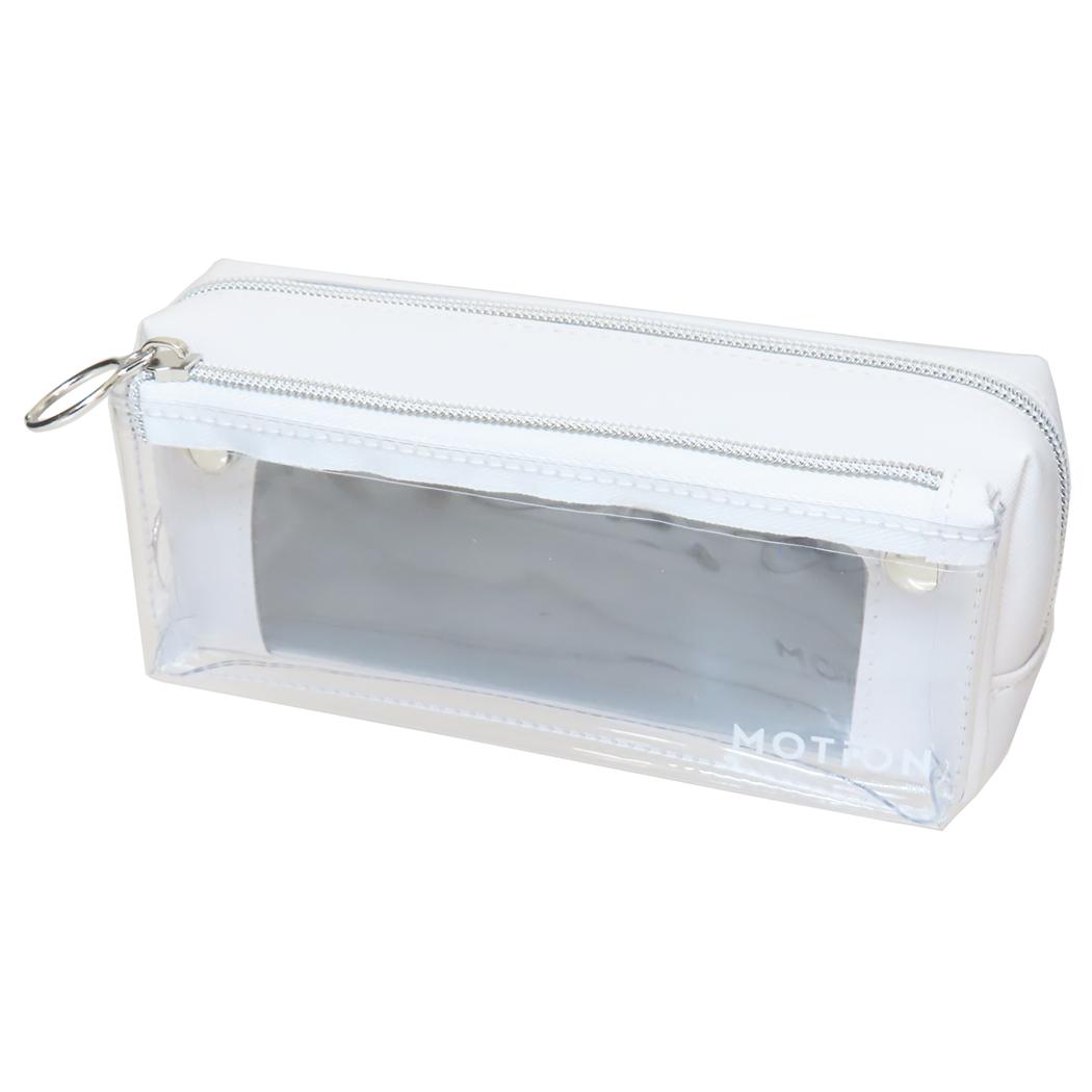 スマートプラスペンケース ペンポーチ MOTiON white カミオジャパン 新学期準備文具 シンプル
