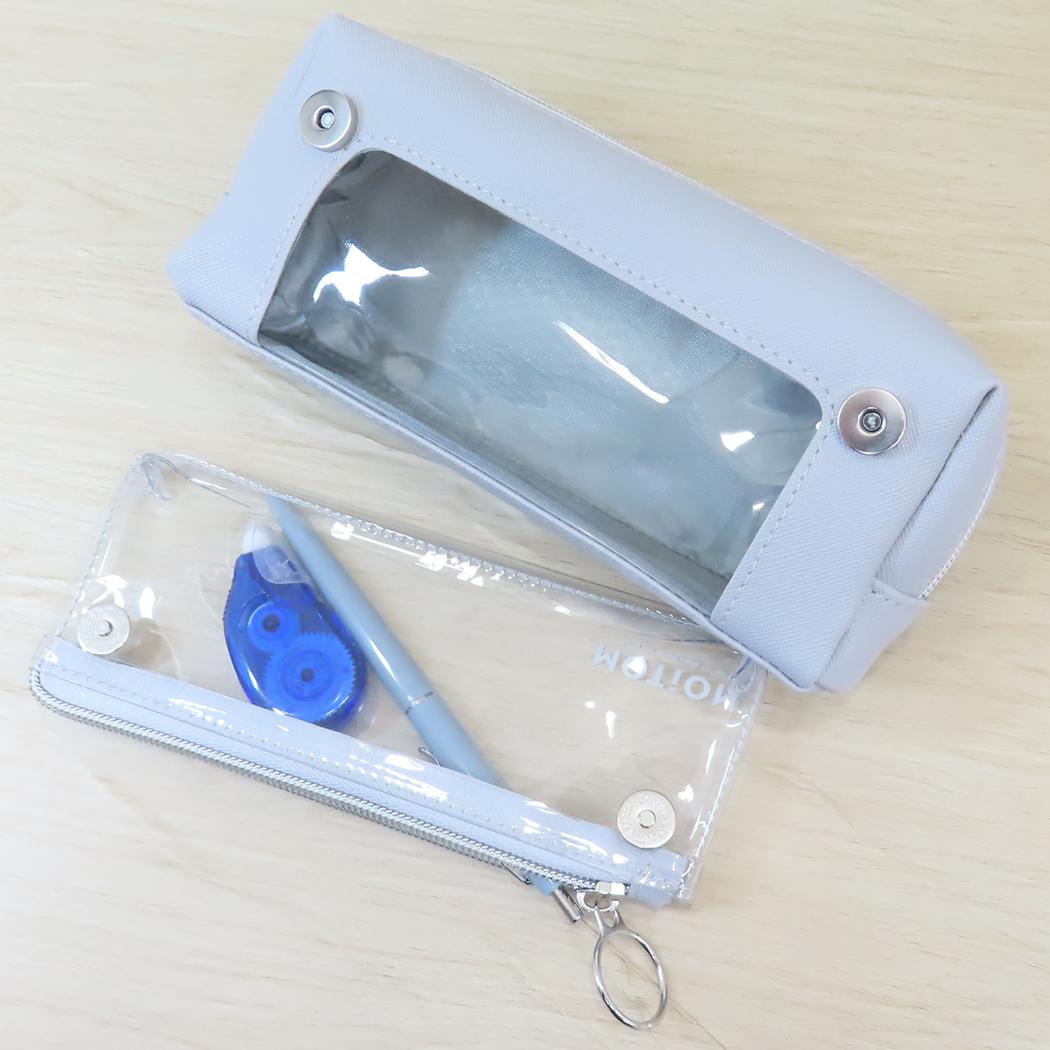 スマートプラスペンケース ペンポーチ MOTiON gray カミオジャパン 新学期準備文具 シンプル