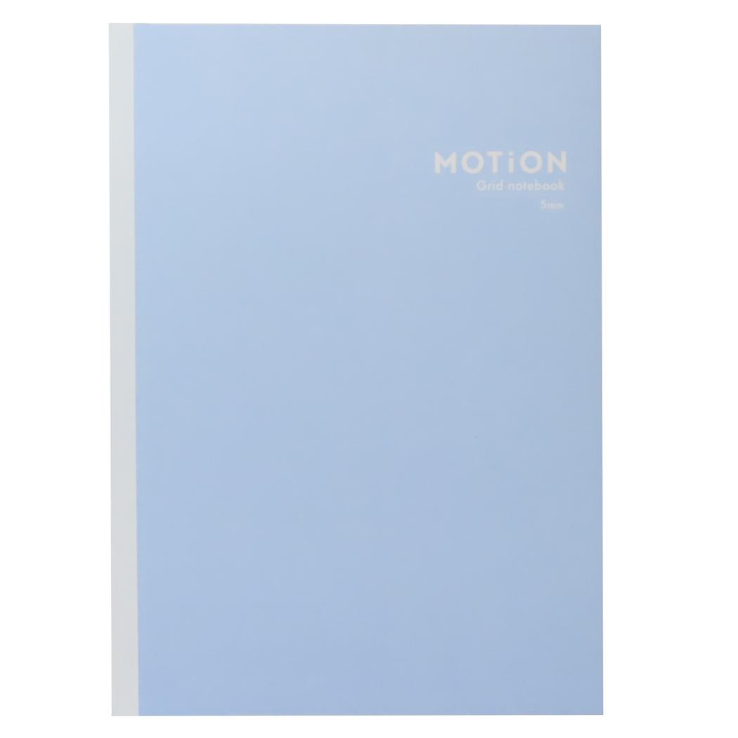 B5方眼ノート 5mm 方眼ノート MOTiON blue カミオジャパン 新学期準備文具 シンプル メール便可
