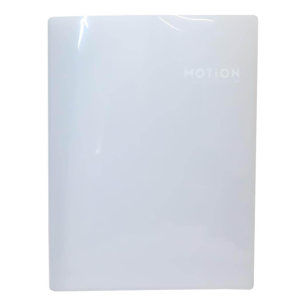 10ポケットクリアファイル ポケットファイル MOTiON gray カミオジャパン 新学期準備文具 シンプル