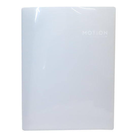 10ポケットクリアファイル ポケットファイル MOTiON gray カミオジャパン 新学期準備文具 シンプル