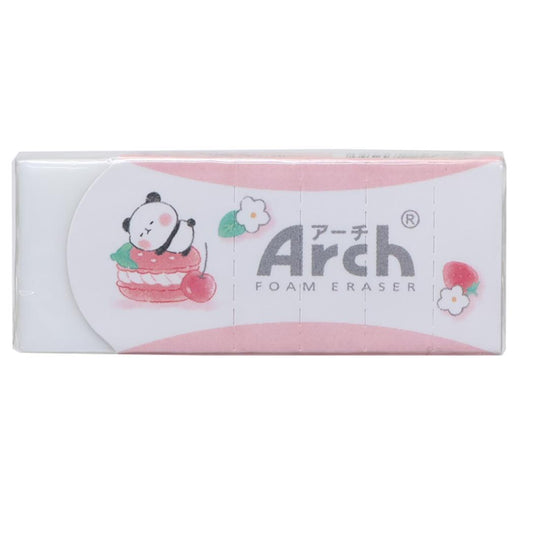Arch消しゴム けしごむ もちもちぱんだ いちごパフェ カミオジャパン 新学期準備文具 小学生 中学生 かわいい 日本製 メール便可