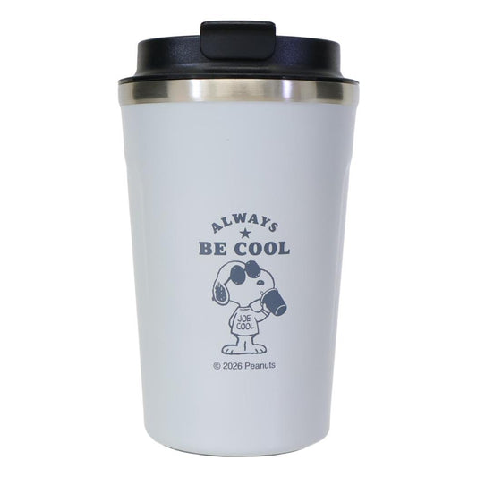 スヌーピー フタ付き保温保冷コップ カフェタンブラー 350ml ALWAYS BE COOL ピーナッツ カミオジャパン プレゼント ギフト キャラクター グッズ シネマコレクション