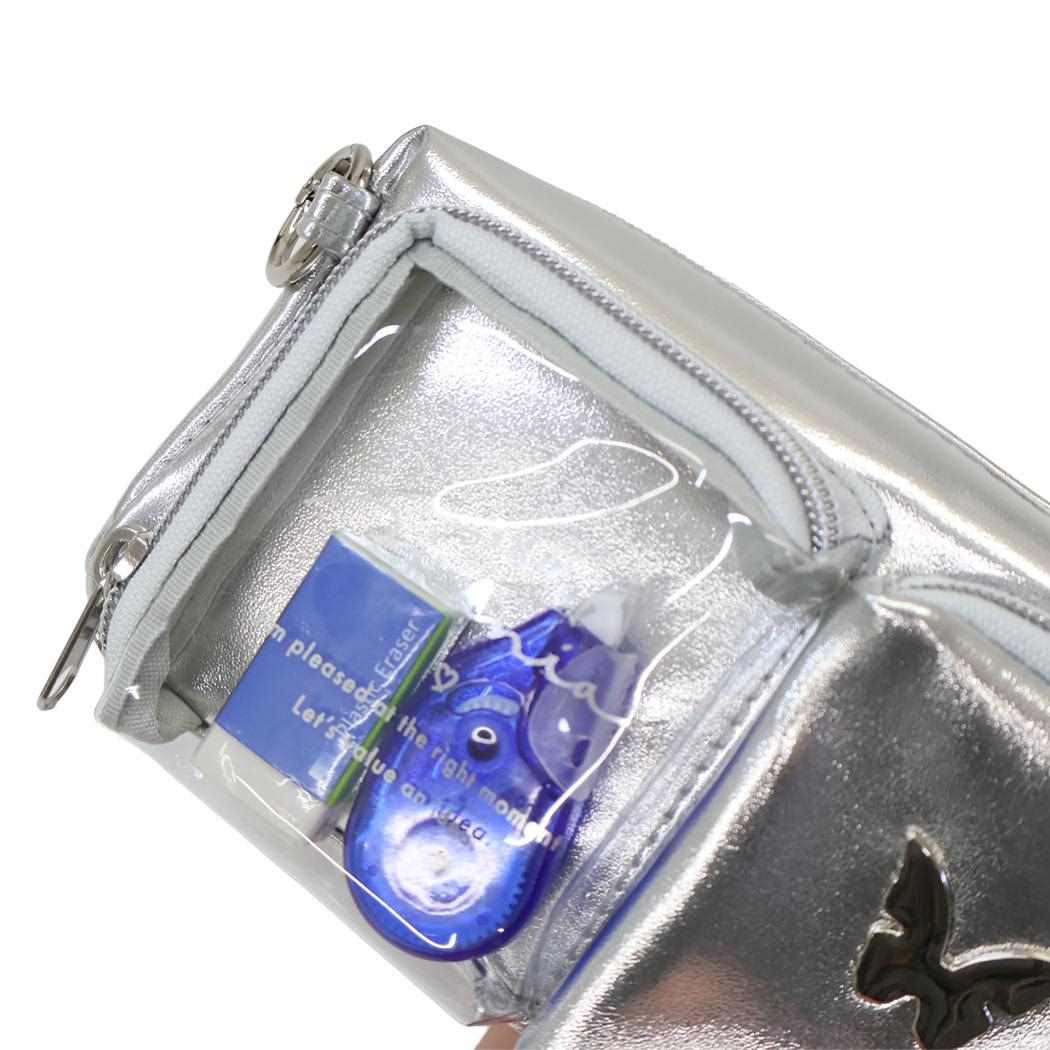 ポケポッシュペンケース ペンポーチ シグナルマニア シルバー カミオジャパン かわいい 新学期準備文具