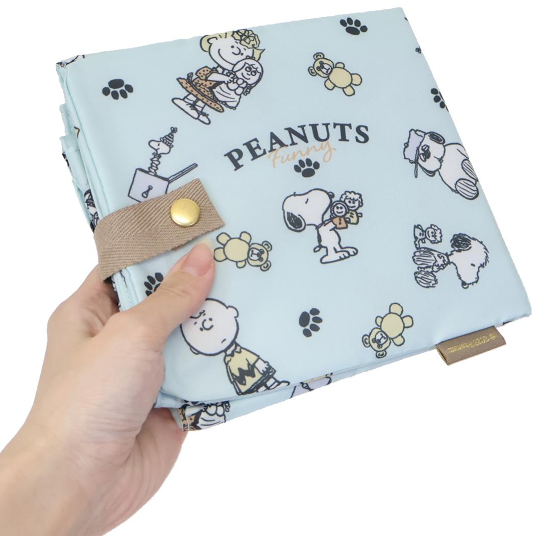 スヌーピー エコバッグ ワイド底板付エコバッグ FUNNY PEANUTS ピーナッツ カミオジャパン ショッピングバッグ キャラクター グッズ シネマコレクション