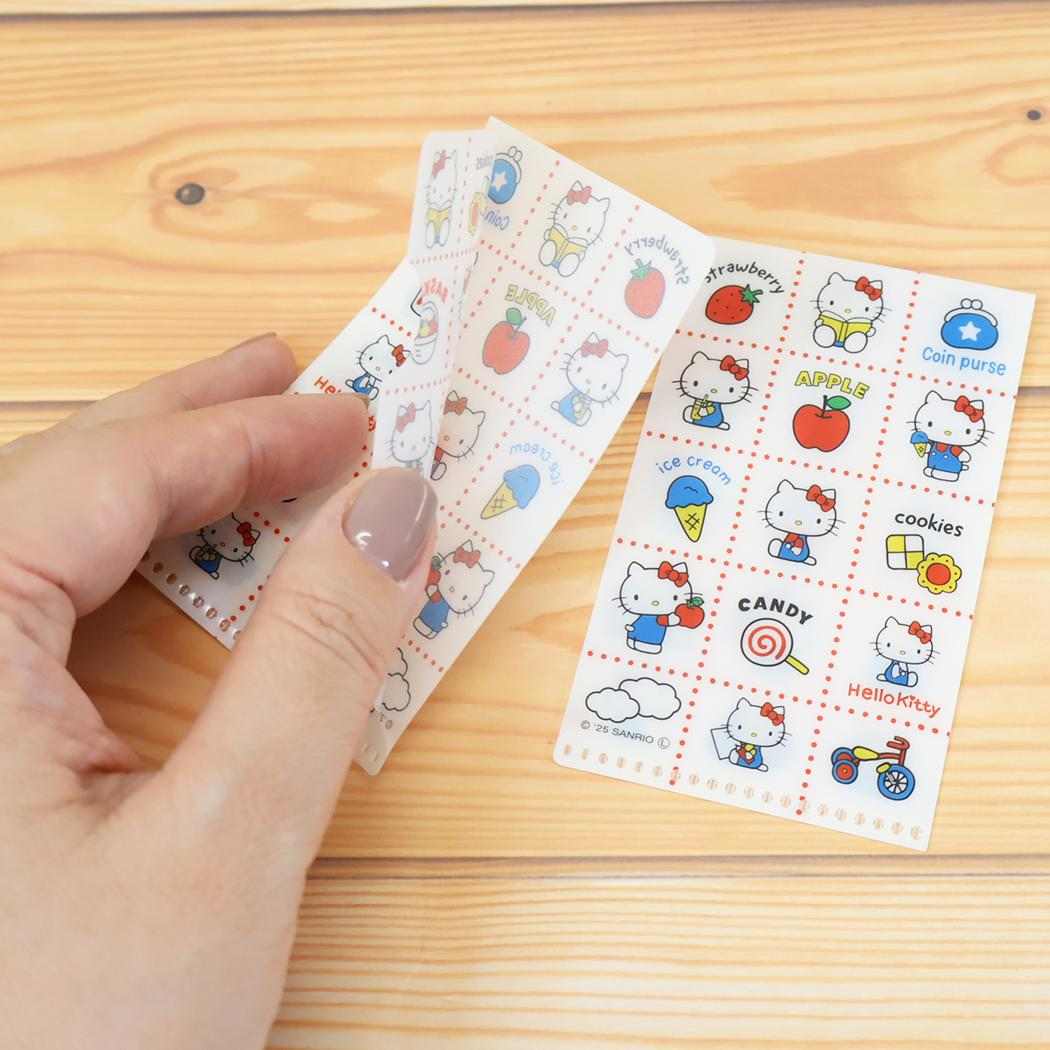 クリアファイル ミニファイル ハローキティ レトロ柄 サンリオ カミオジャパン カードサイズ トレカ入れ メール便可