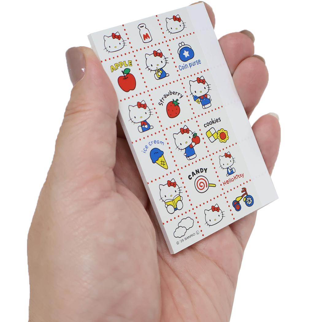 ミニノート ノート ハローキティ レトロ柄 サンリオ カミオジャパン カードサイズ メール便可