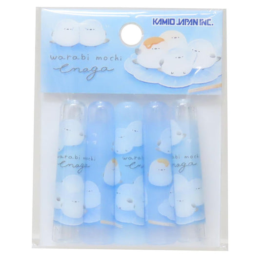 えんぴつカバー5本セット 鉛筆キャップ ずっとシマエナガ わらびもちエナガ カミオジャパン 新学期準備文具 かわいい 日本製 メール便可