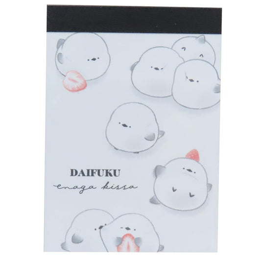 ミニメモ メモ帳 ずっとシマエナガ だいふくエナガ カミオジャパン 新学期準備文具 かわいい 日本製 メール便可