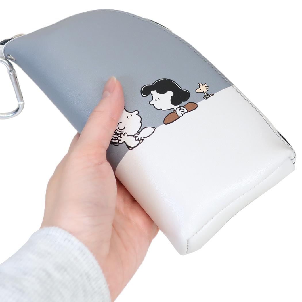 スヌーピー 眼鏡ケース カラビナ付きメガネケース STUDY PEANUTS ピーナッツ カミオジャパン プレゼント キャラクター グッズ シネマコレクション
