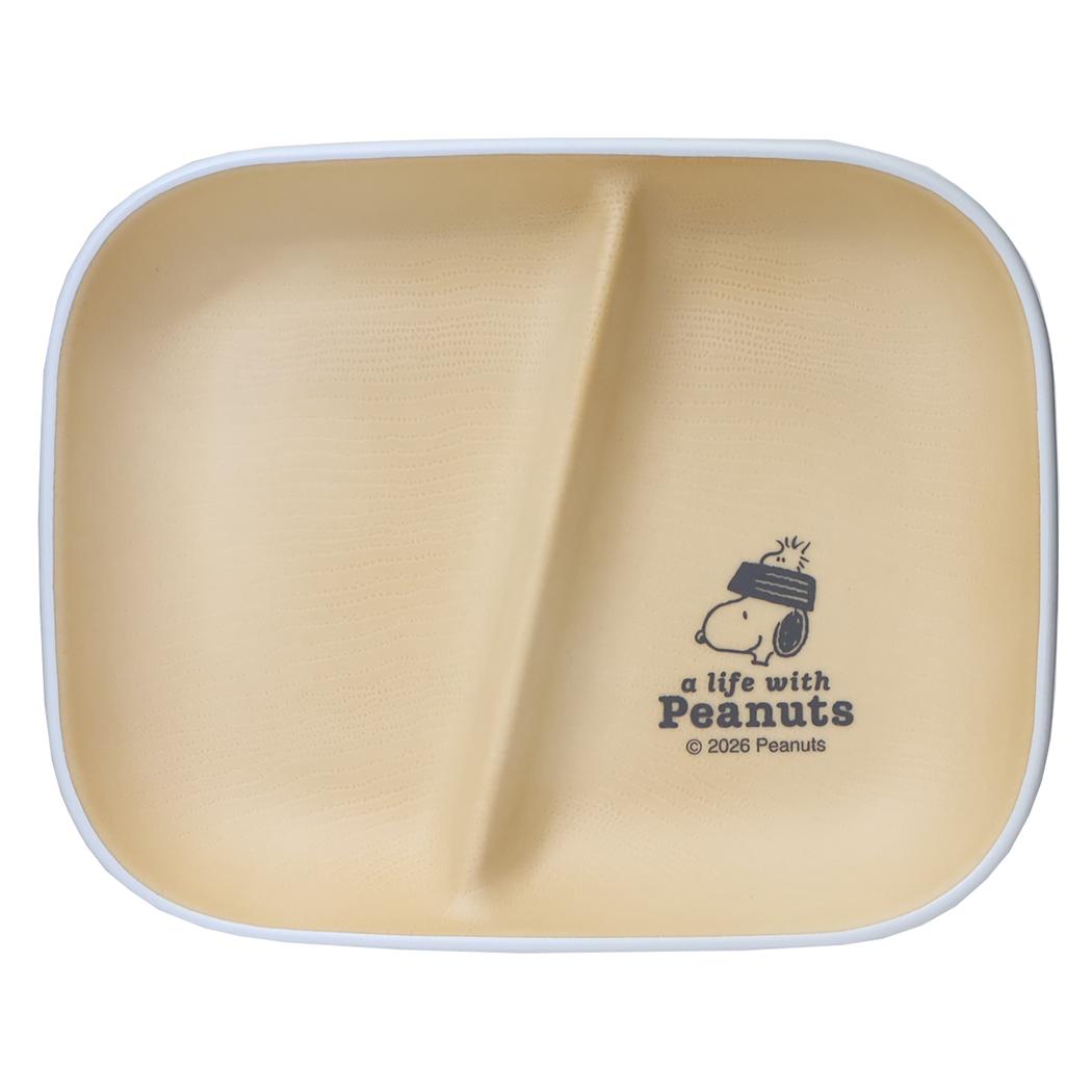 スヌーピー 中皿 スクエアプレート A LIFE WITH PEANUTS ピーナッツ カミオジャパン 割れにくい食器 日本製 キャラクター グッズ シネマコレクション