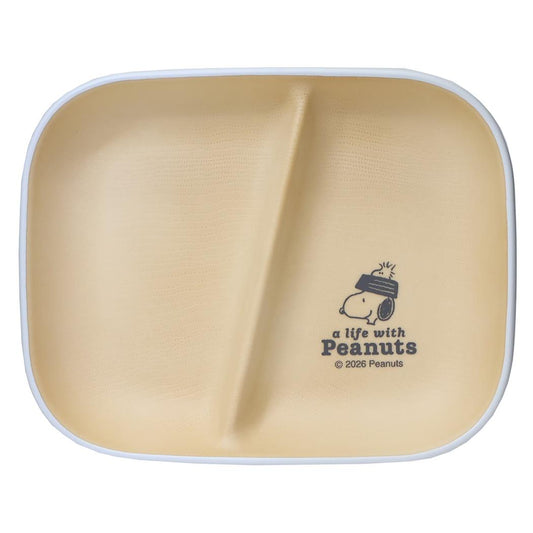スヌーピー 中皿 スクエアプレート A LIFE WITH PEANUTS ピーナッツ カミオジャパン 割れにくい食器 日本製 キャラクター グッズ シネマコレクション