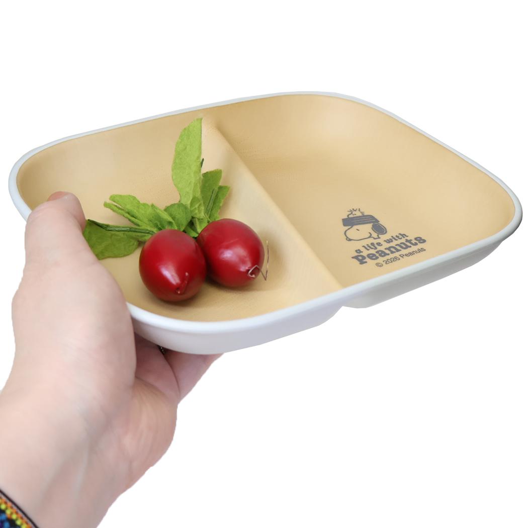 スヌーピー 中皿 スクエアプレート A LIFE WITH PEANUTS ピーナッツ カミオジャパン 割れにくい食器 日本製 キャラクター グッズ シネマコレクション