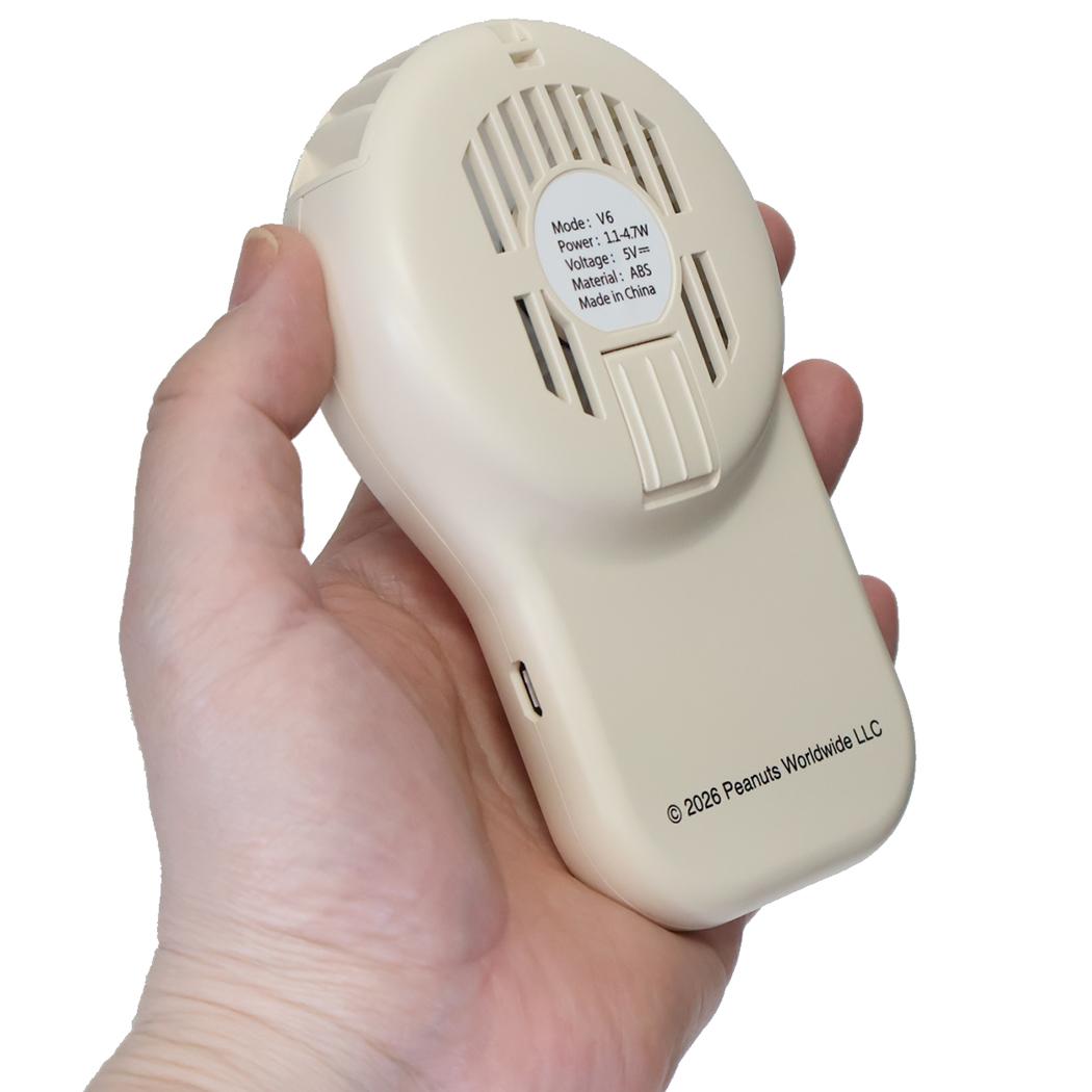 スヌーピー 携帯用扇風機 首掛けハンズフリー Its cool ピーナッツ カミオジャパン 熱中症対策 USB充電 キャラクター グッズ シネマコレクション