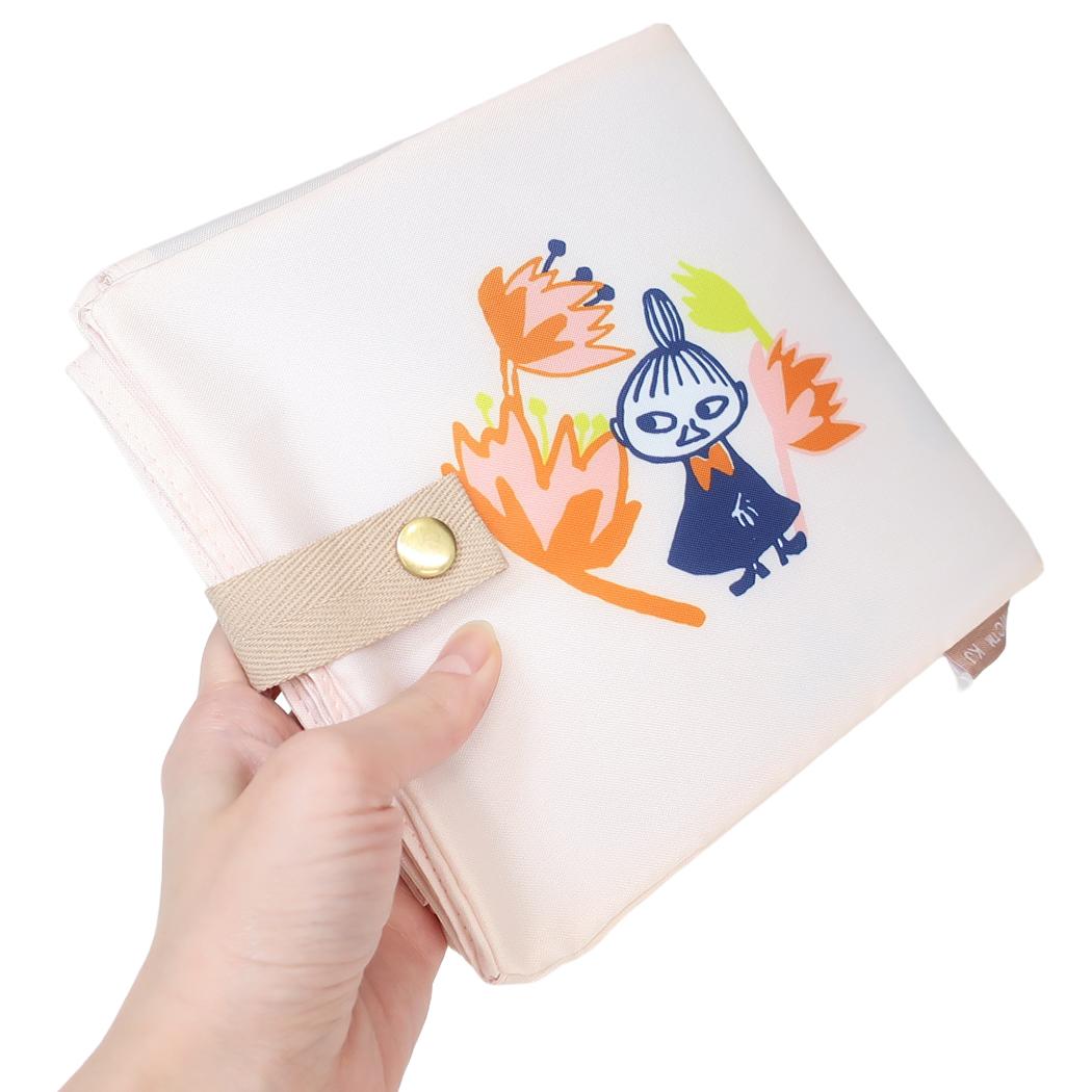 ワイド底板付エコバッグ エコバッグ ムーミン LMF26 beige 北欧 カミオジャパン ショッピングバッグ 折りたたみ