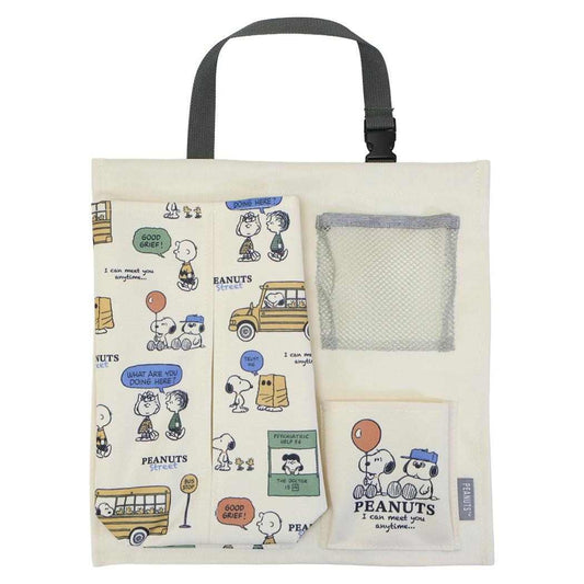 スヌーピー 収納用品 ティッシュカバー付ウォールポケット PEANUTS STREET ピーナッツ カミオジャパン 壁面収納 キャラクター グッズ シネマコレクション