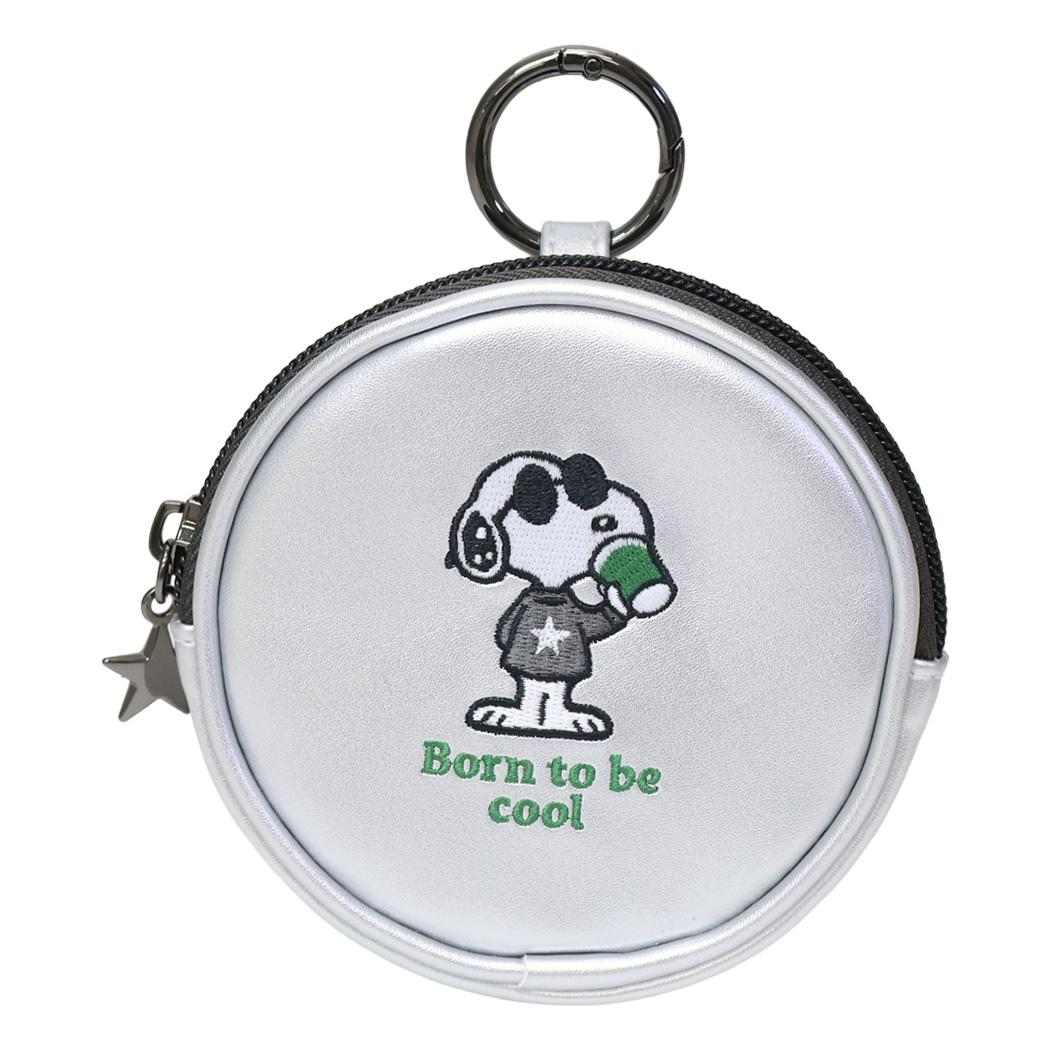 スヌーピー ミニポーチ サークルミニポーチ ジョークール Born to be cool ピーナッツ カミオジャパン 小物入れ キャラクター グッズ シネマコレクション