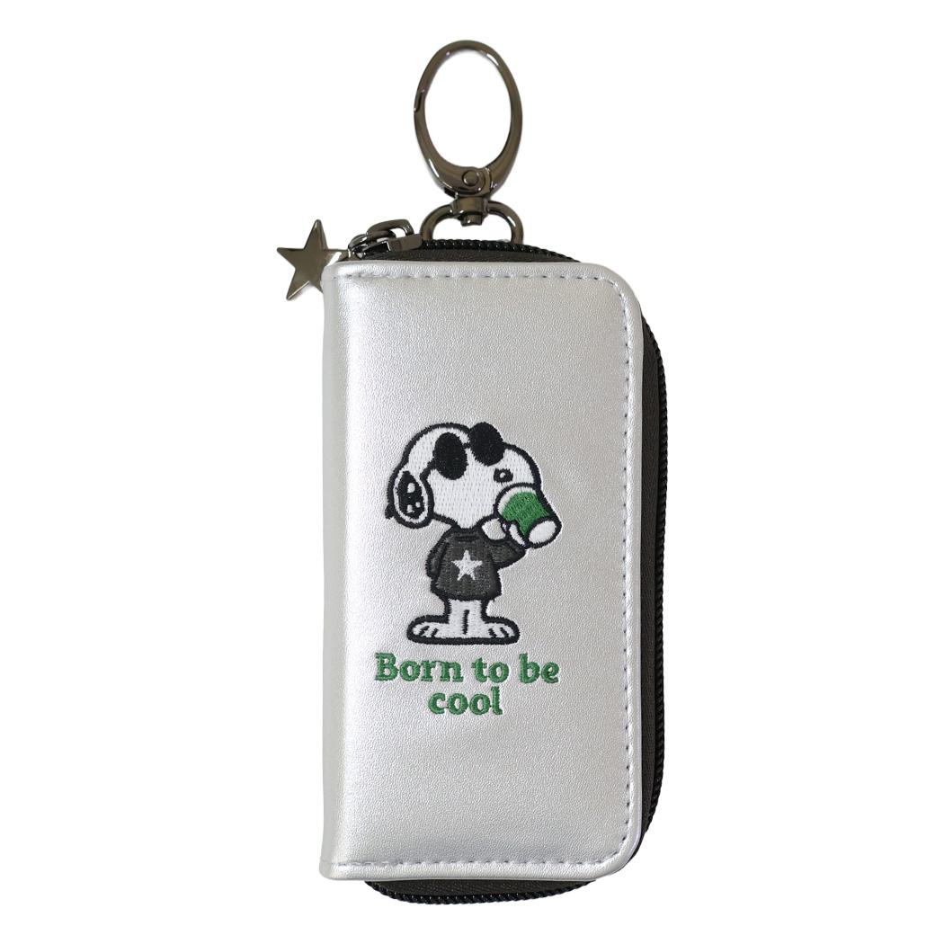 スヌーピー 鍵ケース キーケース ジョークール Born to be cool ピーナッツ カミオジャパン 鍵入れ キャラクター グッズ メール便可 シネマコレクション