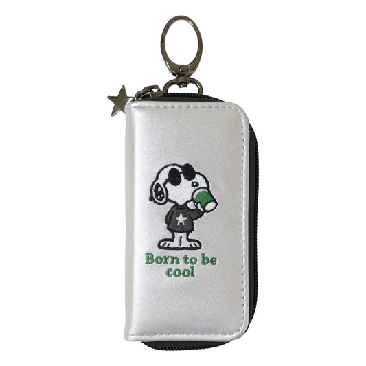 スヌーピー 鍵ケース キーケース ジョークール Born to be cool ピーナッツ カミオジャパン 鍵入れ キャラクター グッズ メール便可 シネマコレクション
