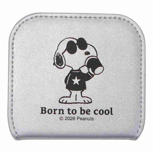 スヌーピー 手鏡 折りたたみミニミラー ジョークール Born to be cool ピーナッツ カミオジャパン 化粧直し キャラクター グッズ メール便可 シネマコレクション