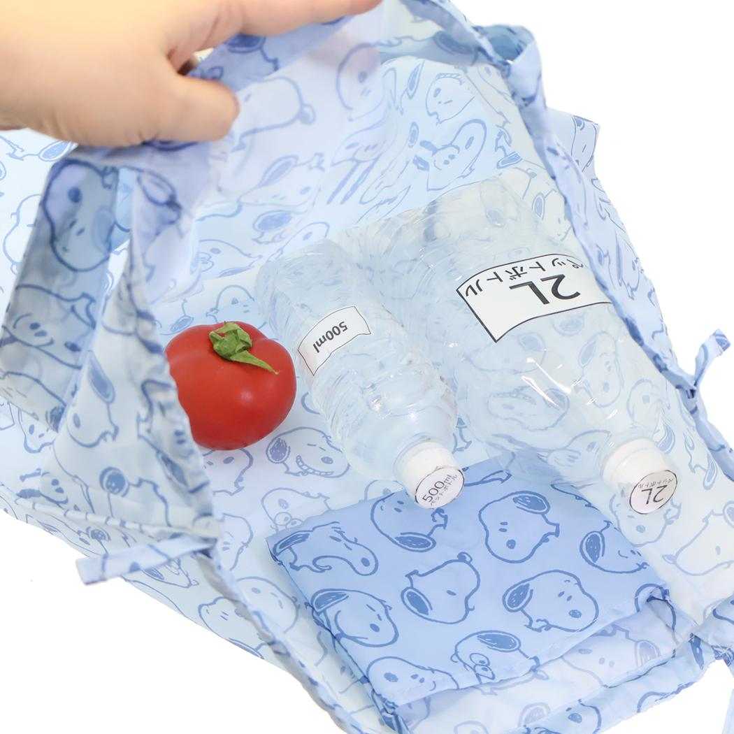 スヌーピー ショッピングバッグ エコバッグ レインバッグカバー 顔いっぱい2 ピーナッツ カミオジャパン はっ水 A4かばん対応 キャラクター グッズ シネマコレクション