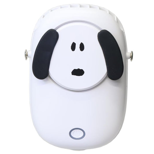 スヌーピー 携帯用扇風機 首掛けダイカットハンズフリーファン front Snoopy ピーナッツ カミオジャパン 熱中症対策 USB充電 キャラクター グッズ シネマコレクション