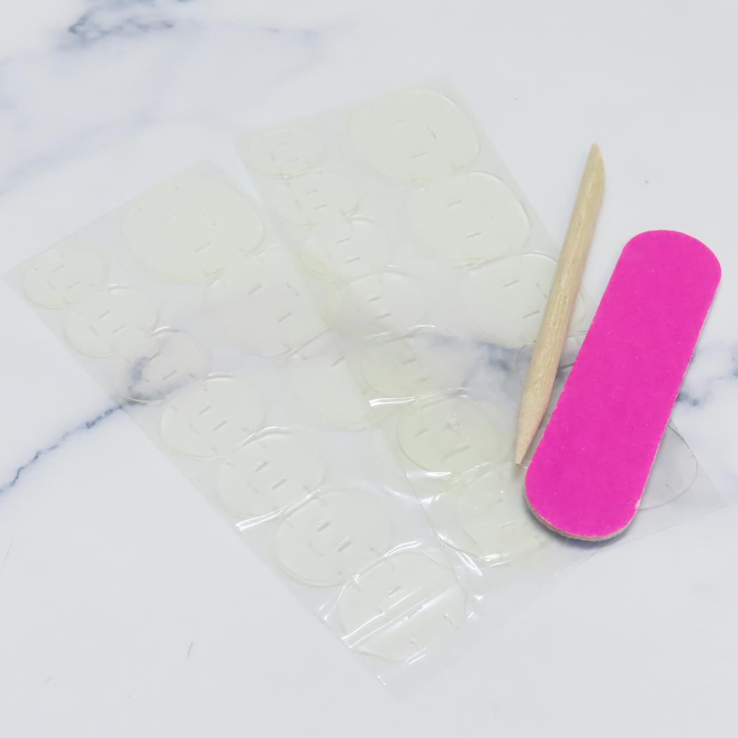 プレミアムネイルチップ ロングスクエア コスメ雑貨 white lace up カミオジャパン ネイルアート 付け爪 おしゃれ メール便可