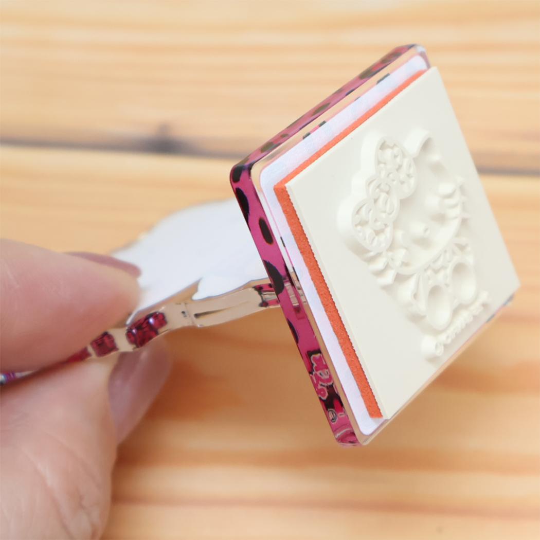 アクリルスタンドスタンプ はんこ ハローキティ ヒョウ サンリオ カミオジャパン コレクション雑貨 日本製