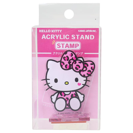 アクリルスタンドスタンプ はんこ ハローキティ ヒョウ サンリオ カミオジャパン コレクション雑貨 日本製