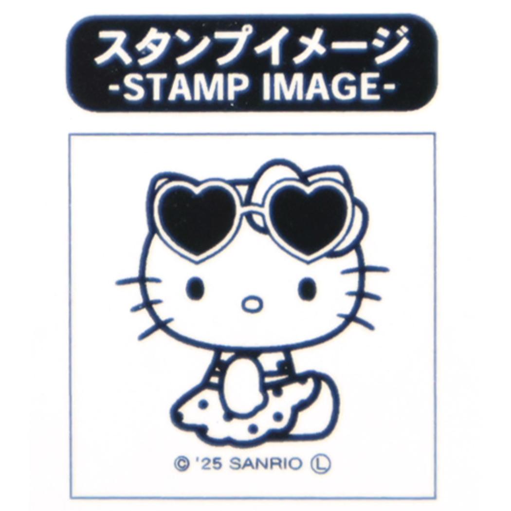 アクリルスタンドスタンプ はんこ ハローキティ 日焼け サンリオ カミオジャパン コレクション雑貨 日本製