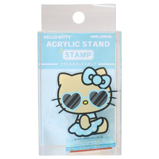 アクリルスタンドスタンプ はんこ ハローキティ 日焼け サンリオ カミオジャパン コレクション雑貨 日本製