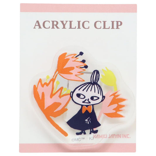 アクリルクリップ クリップ ムーミン LMF26 ピンク 北欧 カミオジャパン 事務用品 メール便可