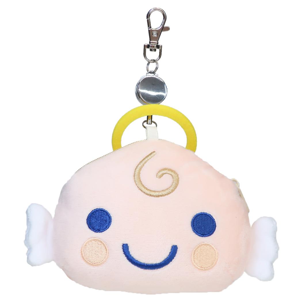 たまごっち 定期入れ 小銭入れ リール付きぬいぐるみパスケース くりてん カミオジャパン