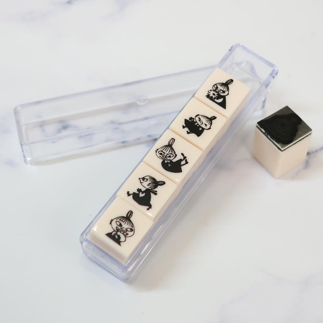 6連スタンプ はんこ ムーミン リトルミイ 北欧 カミオジャパン 手帳デコ ハンコ メール便可