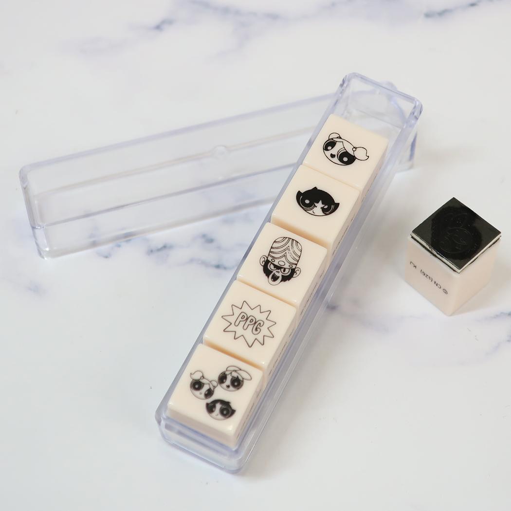 6連スタンプ はんこ パワーパフガールズ カミオジャパン 手帳デコ ハンコ メール便可