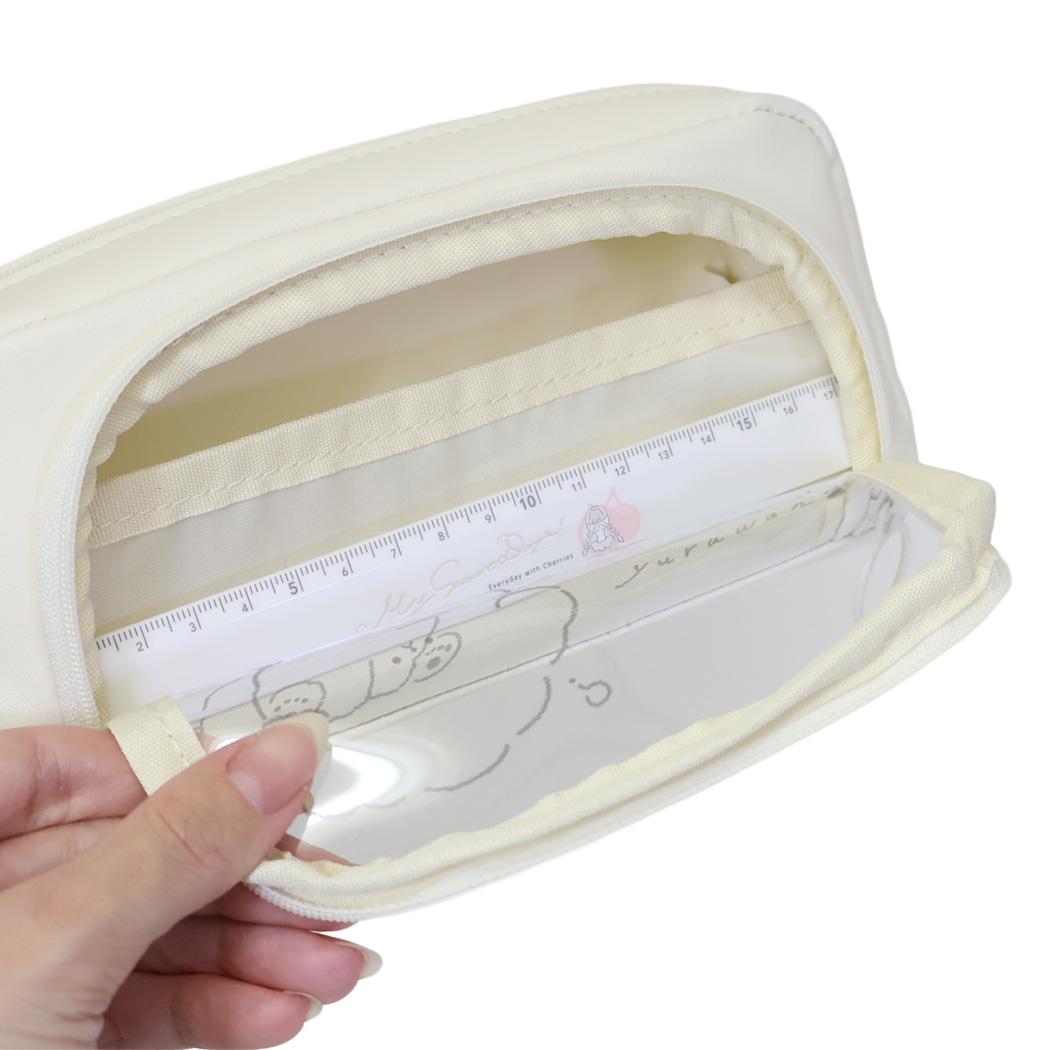 ペンポーチ フロントオープンペンケース ゆるわん カミオジャパン 筆箱 新学期準備文具 大容量 グッズ シネマコレクション