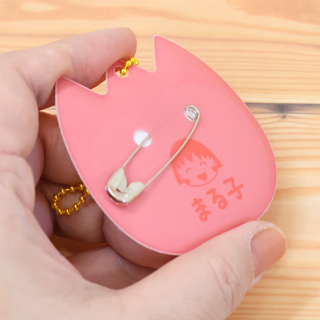 ちびまる子ちゃん ネームクリップ ネームバッジキーホルダー まる子 カミオジャパン おなまえバッジ アニメキャラクター グッズ メール便可 シネマコレクション