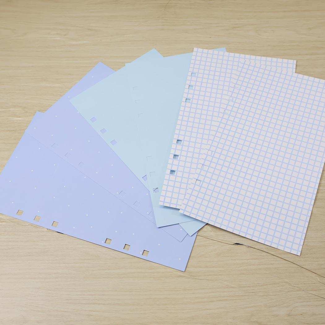 シール帳リフィル 大人のシール収納リフィル BLUE カミオジャパン シール手帳 シール台紙 シンプル グッズ メール便可 シネマコレクション