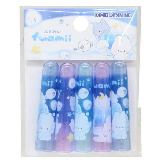 えんぴつカバー5本セット 鉛筆キャップ ふあみい カミオジャパン 新学期準備文具 かわいい 日本製 メール便可