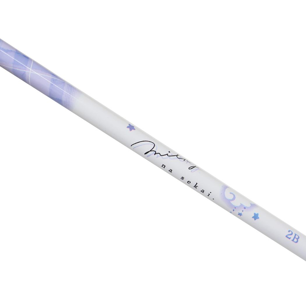 milky blue えんぴつ チャーム付き鉛筆 2B チェック ヨコ カミオジャパン 新学期準備文具 筆記用具 小学生 かわいい グッズ メール便可 シネマコレクション
