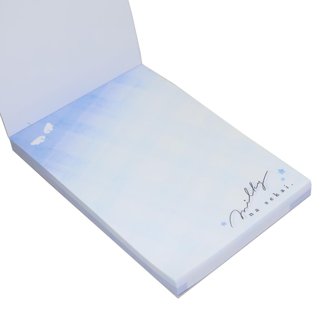 milky blue メモ帳 ミニミニメモ チェック カミオジャパン 新学期準備文具 かわいい グッズ メール便可 シネマコレクション