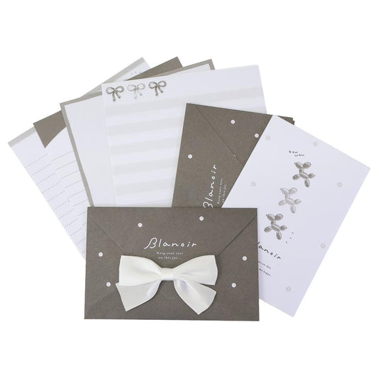 Blanoir ブラノワール レターセット リボン付きレター MIX カミオジャパン 便箋＆封筒 かわいい グッズ メール便可 シネマコレクション