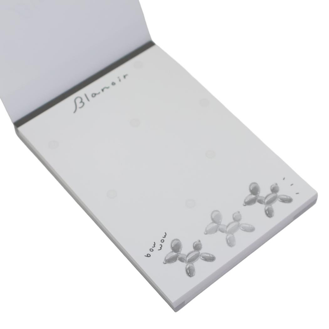 Blanoir ブラノワール メモ帳 ミニメモ バルーンドッグ カミオジャパン 新学期準備文具 かわいい グッズ メール便可 シネマコレクション