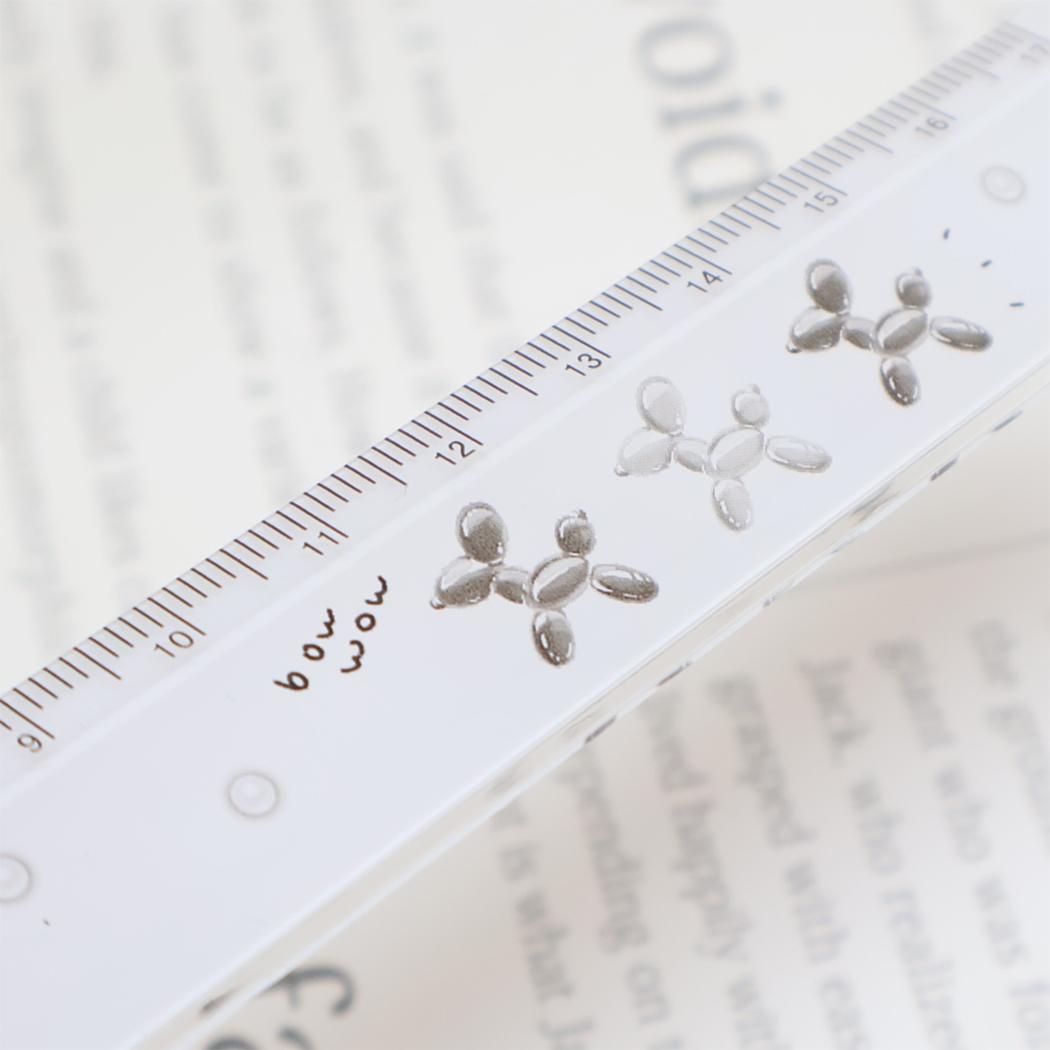 Blanoir ブラノワール ものさし スリム17cm定規 バルーンドッグ カミオジャパン 新学期準備文具 かわいい グッズ メール便可 シネマコレクション
