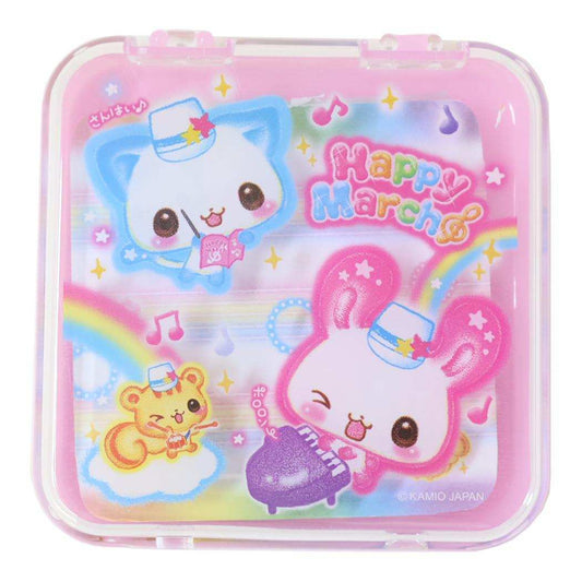 平成ファンシー メモ帳 クリアケース入りメモ Happy March カミオジャパン 新学期準備文具 かわいい グッズ メール便可 シネマコレクション