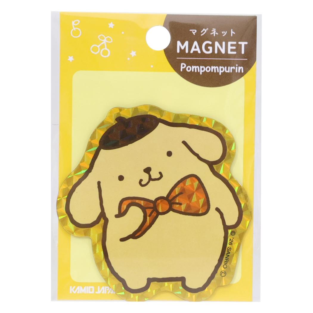 ポムポムプリン 磁石 ホログラムマグネット サンリオ カミオジャパン ホワイトボード 冷蔵庫 キャラクター グッズ メール便可 シネマコレクション