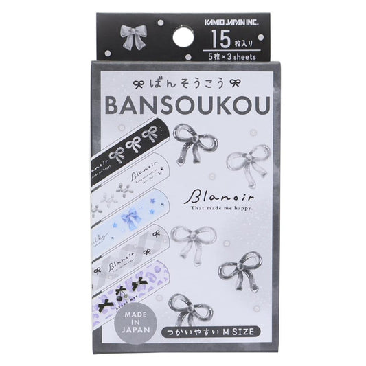 blanoir 絆創膏 ばんそうこう Mサイズ メタリックリボン カミオジャパン 衛生用品 傷直し グッズ メール便可 シネマコレクション