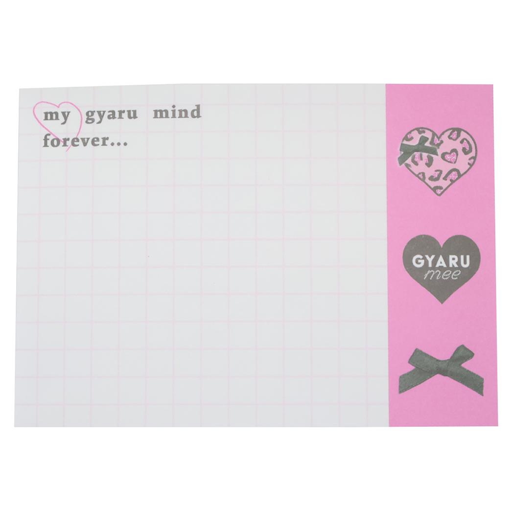 GYARUmee メモ帳 ミニメモ ハート カミオジャパン 新学期準備文具 筆記用具 グッズ メール便可 シネマコレクション