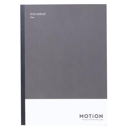 MOTiON 方眼ノート B5方眼ノート black カミオジャパン 新学期準備文具 シンプル グッズ メール便可 シネマコレクション